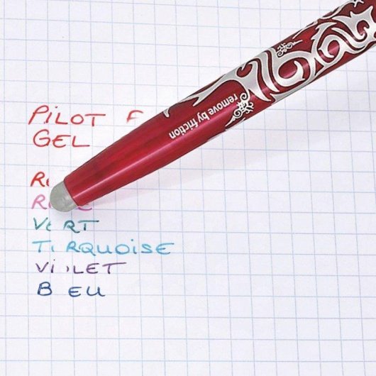 Bolígrafo Pilot Frixion Ball Borrable Recargable 0.7 mm Softgrip Negro