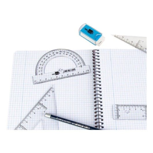 Transportador Semicirculo Liderpapel 10 cm Plástico Transparente