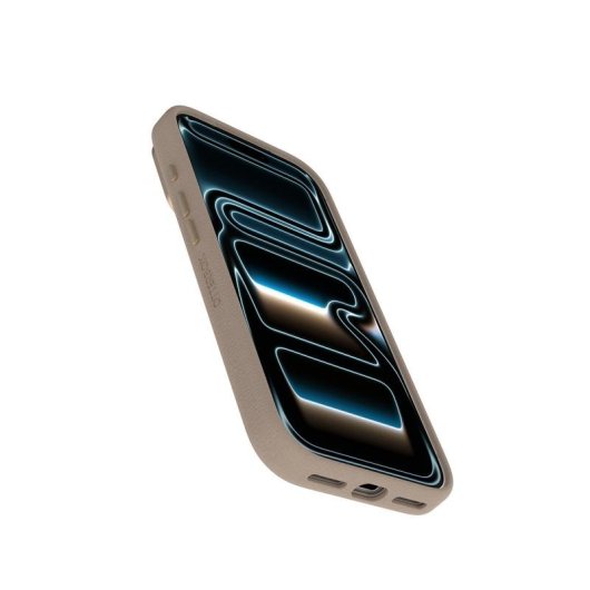 Funda para móvil OtterBox Symmetry Cactus Leather Cover case Gris claro para iPhone 17 Pro