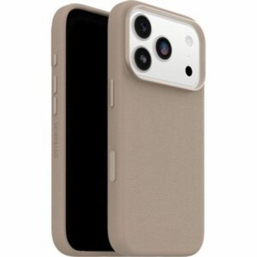Funda para móvil OtterBox Symmetry Cactus Leather Cover case Gris claro para iPhone 17 Pro