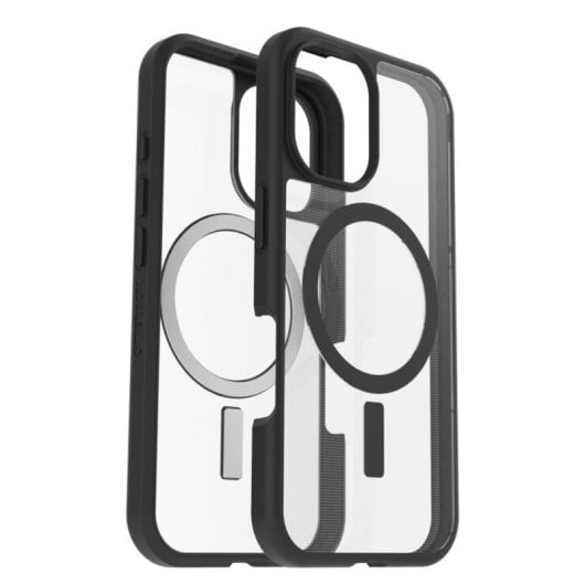 Funda para móvil OtterBox React Series Cover policarbonato negro transparente para iPhone 16