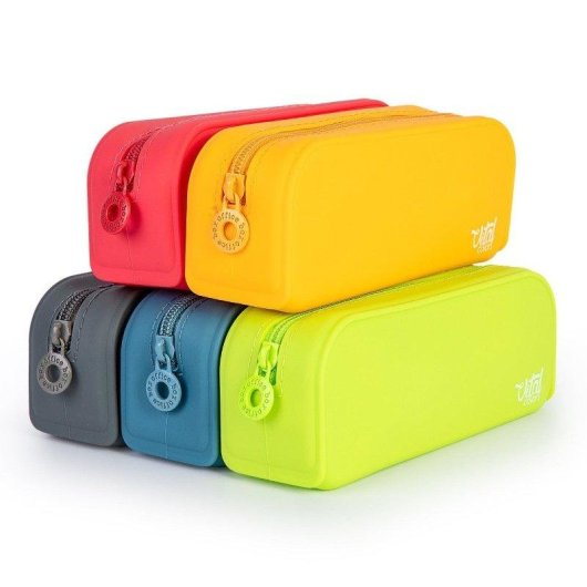 Astuccio Scolastico in Silicone Vital Colors Tocco Morbido Giallo
