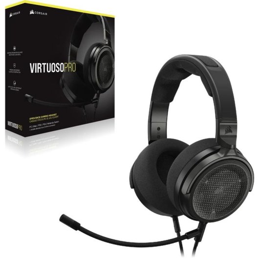 Cuffie Corsair VIRTUOSO PRO cablate gaming microfono rimovibile nero