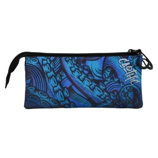 Prodg Caothic - Astuccio Scolare Triplo Porta-Tutto Blu