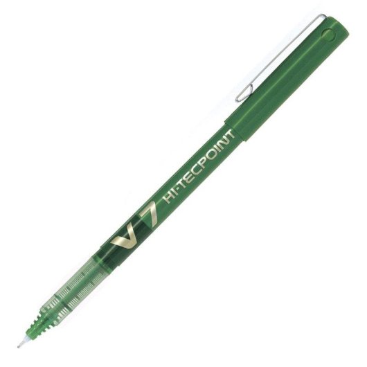 Penna Roller Pilot V7 Hi-tecpoint 0.7 mm Verde Set di 6