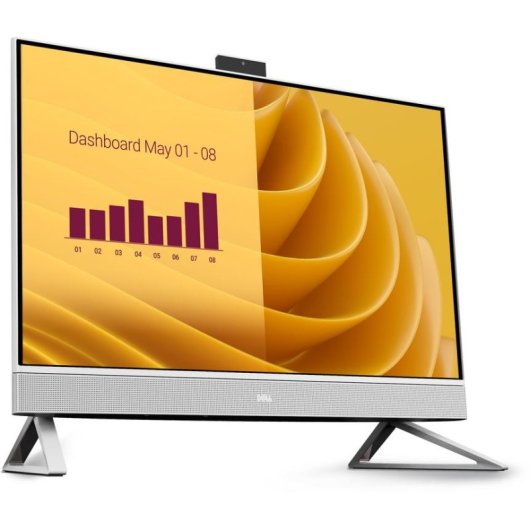 Ordenador Todo en uno Dell EC27250 Intel Core 5 120U 16GB 512GB SSD Intel Graphics 27" Windows 11 Pro Blanco