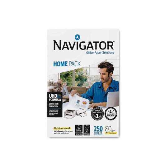 Carta Fotocopiatrice Home Pack Din A4 80g Navigator