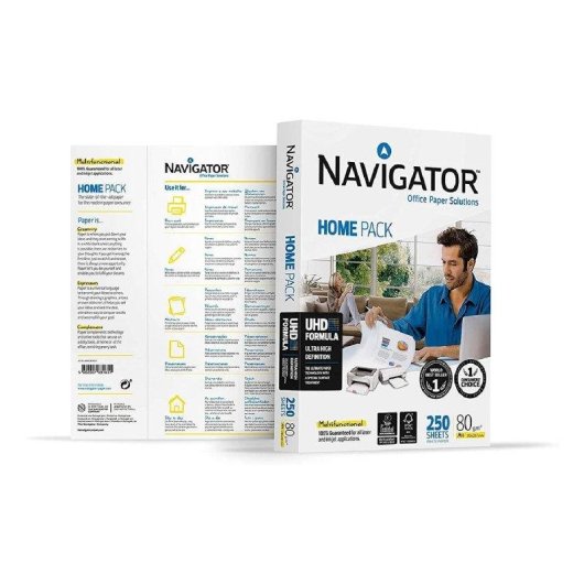 Carta Fotocopiatrice Home Pack Din A4 80g Navigator