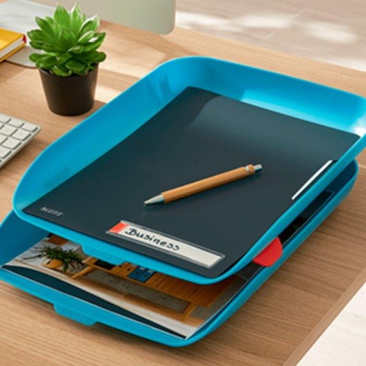 Set de 2 Bandejas Porta Documentos Leitz Cosy A4 Azul
