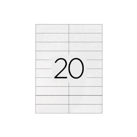 Etiquetas Adhesivas Q-Connect KF26093 A4 20 Etiquetas Hoja Hacienda
