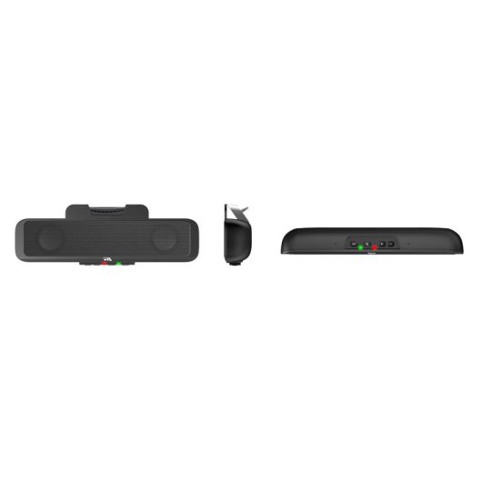 Haut-parleurs Cyber Acoustics 2 voies filaires 1 W USB avec bouton silence