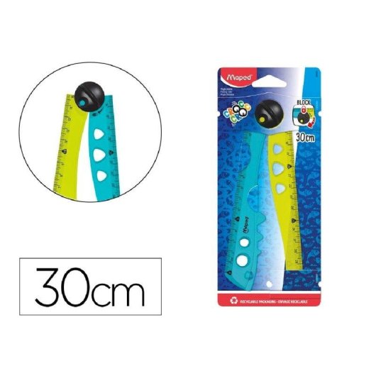 Righello Plastico Pieghevole Croc Croc Maped 15 cm + 30 cm