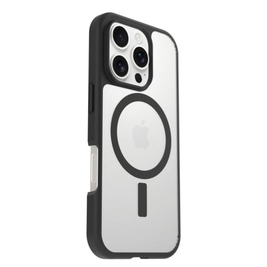 Funda para móvil OtterBox React Series Cover policarbonato negro transparente para iPhone 16 Pro