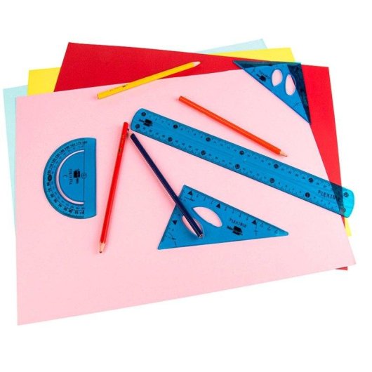 Set di Geometria 4 Pezzi Plastica Flessibile Liderpapel