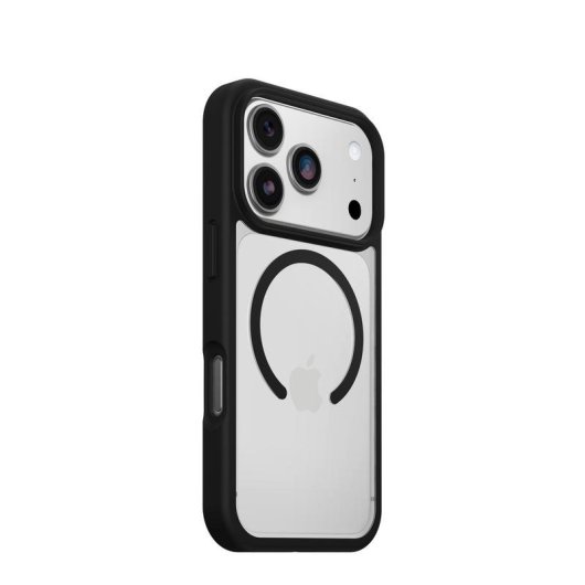 Funda para móvil OtterBox React MagSafe Cover plástico negro transparente para iPhone 17 Pro