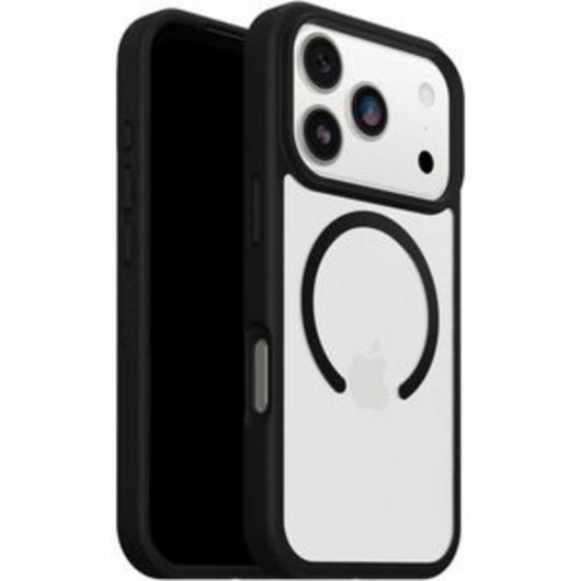 Funda para móvil OtterBox React MagSafe Cover plástico negro transparente para iPhone 17 Pro
