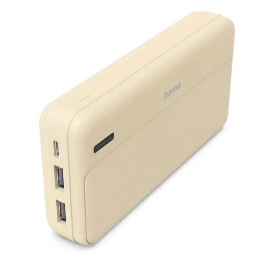 Externer Akku Hama Pocket 20 20000 mAh Lithium-Polymer Sand
