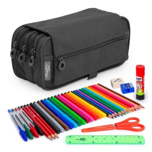 Borsa Scolastica Officebox Colepack Eco Triplo a 3 Cerniere con Materiale Incluso