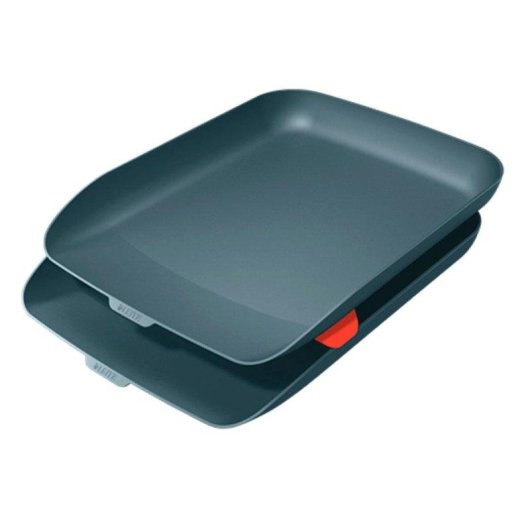 Set de 2 Bandejas Porta Documentos Leitz Cosy A4 Gris