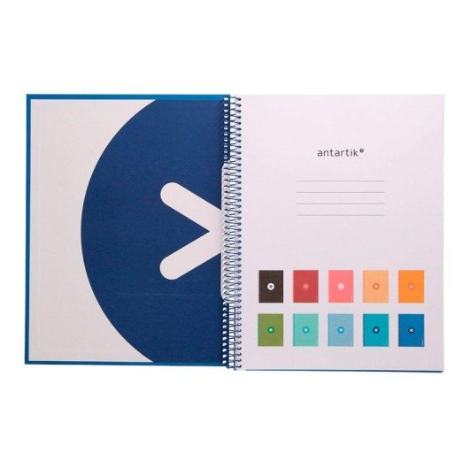 Quaderno Antartik A4 Spirale Copertina Rigida 1 Banda Colore