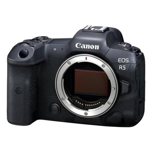Cámara Mirrorless Canon EOS R5 Cuerpo 45MP 8192x5464 Sensor Full-Frame WiFi Bluetooth