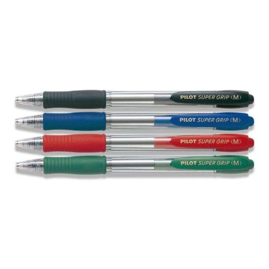 Penna Pilot Super Grip Blu a Sfera Media Inchiostro a Olio
