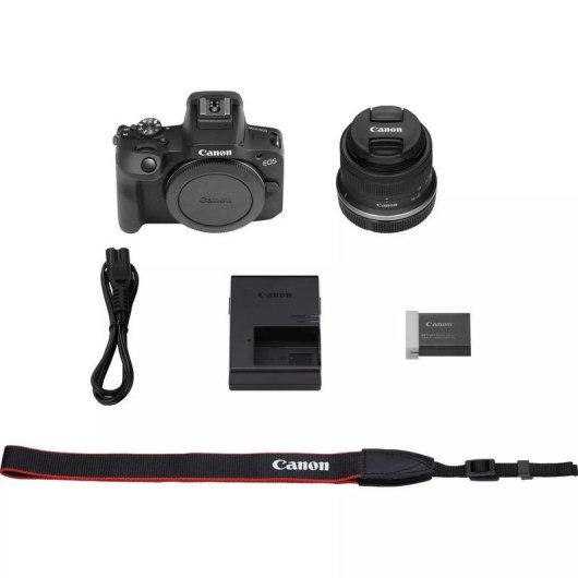 Spiegellose Kamera Canon EOS R100 24.1MP 6000x4000 18-45mm WiFi Schwarz
