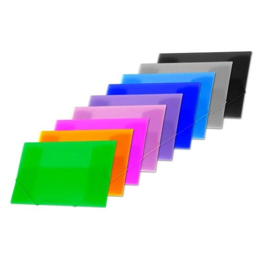 Cartella Office Box A4+ Traslucida con Chiusura Elastica Larga