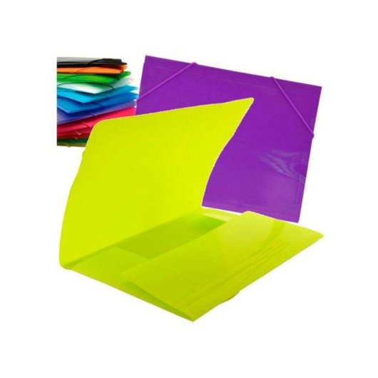 Cartella Office Box A4+ Traslucida con Chiusura Elastica Larga