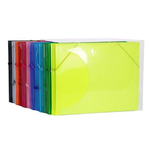 Cartella Office Box A4+ Traslucida con Chiusura Elastica Larga