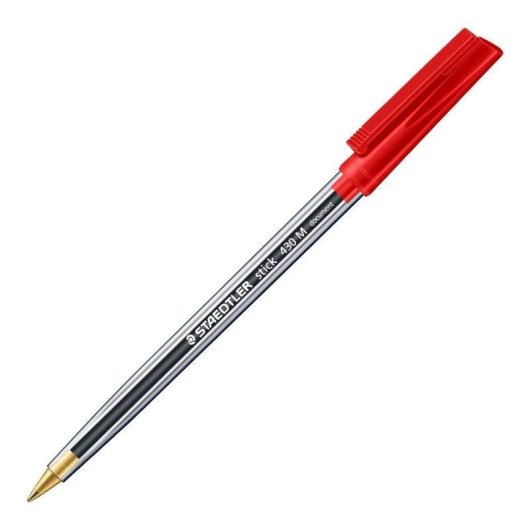 Staedtler Stick 430 - Penna a Sfera Punta Media Rossa
