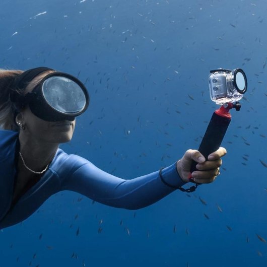 Funda de mergulho Insta360 CINSBBES para GO Ultra impermeável 60m transparente