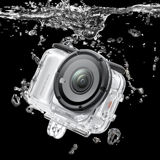 Funda de mergulho Insta360 CINSBBES para GO Ultra impermeável 60m transparente