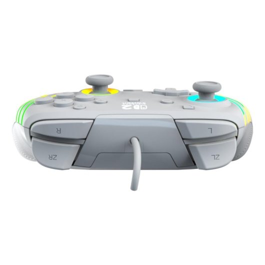 Mando Turtle Beach Afterglow Wave Gris RGB con cable para Nintendo Switch 2