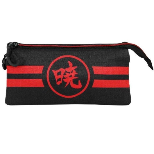 Estuche escolar portatodo triple Karactermania Naruto Akatsuki 23 x 11 x 7 cm