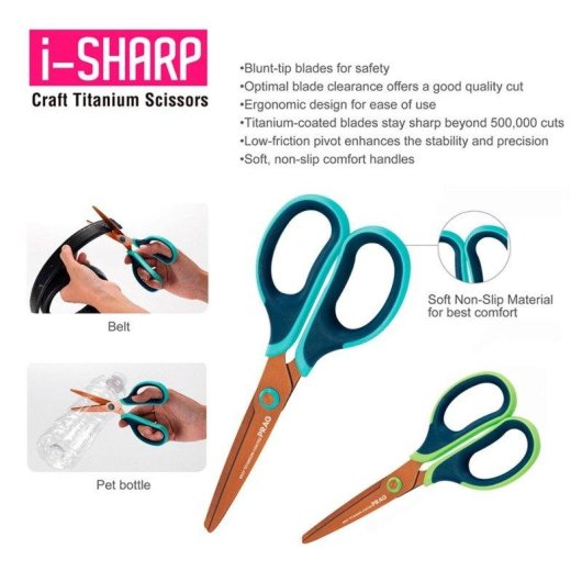 Forbici I-sharp Craft Sdi 0927c Acciaio Inossidabile 17.5 cm Verde