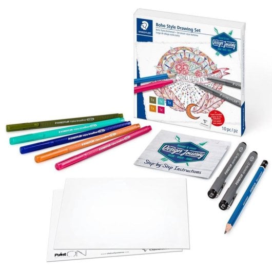 Set de dibujo creativo Staedtler Design Journey Boho Style 10 piezas