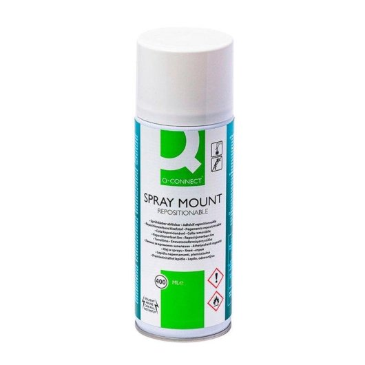 Adhesivo Reposicionable en Spray Q-Connect 400 ml
