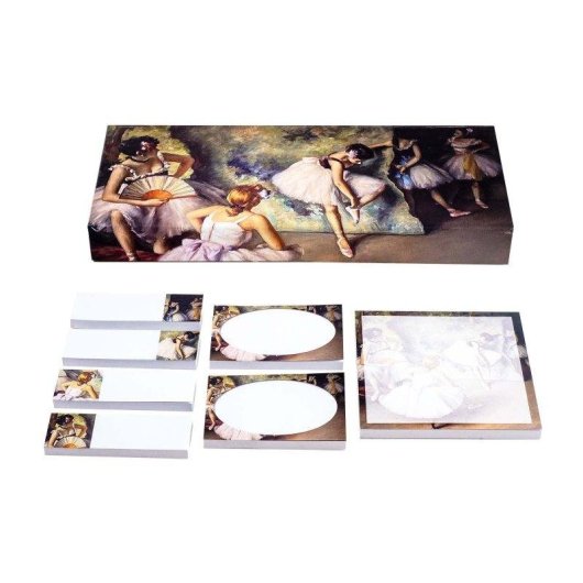 Set de notas adhesivas decoradas Javier El Beso con cierre magnético