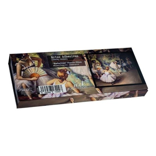 Set de notas adhesivas decoradas Javier El Beso con cierre magnético