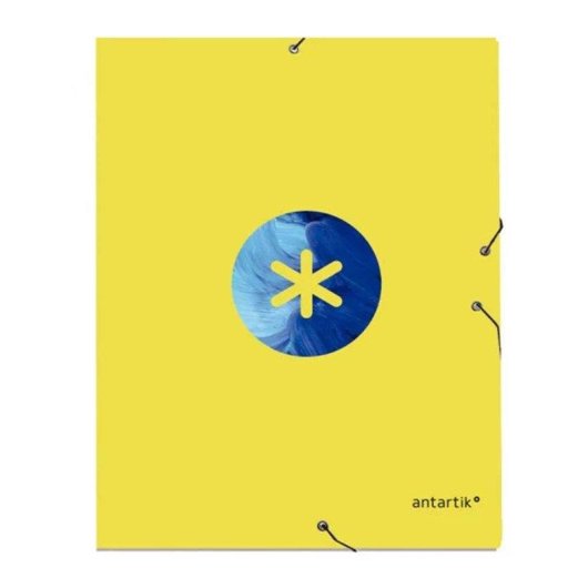 Cartella A4 Liderpapel Antartik 3 Scomparti Gialla