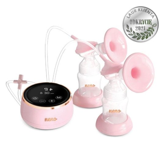 Sacaleches Eléctrico Neno Bella Twin 150 ml Doble Rosa