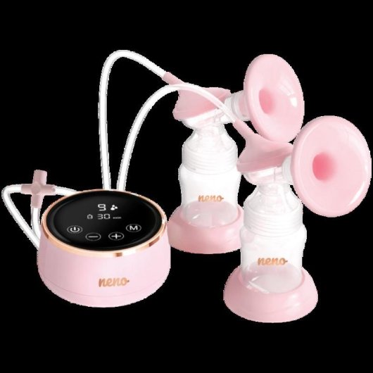 Sacaleches Eléctrico Neno Bella Twin 150 ml Doble Rosa
