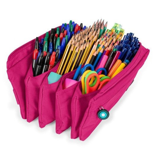 Astuccio Scolastico Quadruplo Grafoplas Bitsbobs Magenta