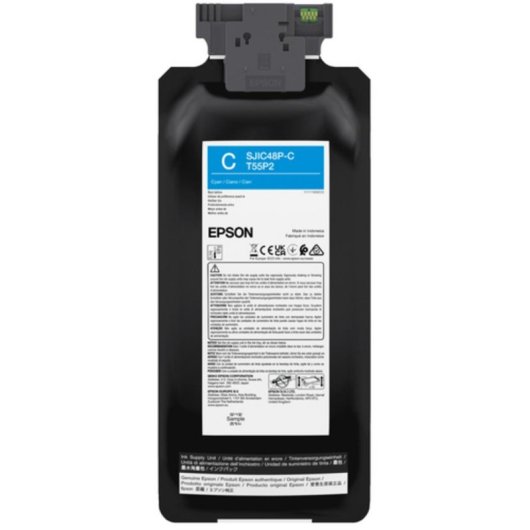 Cartucho de Tinta Epson SJIC48P-C Cian 480 ml Pack Individual