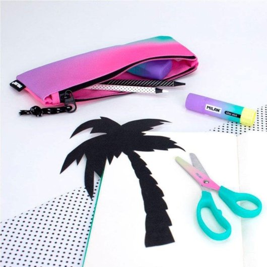 Estuche Portatodo Mini Multiusos Milan Sunset Rosa