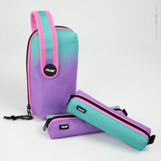 Estuche Portatodo Mini Multiusos Milan Sunset Rosa