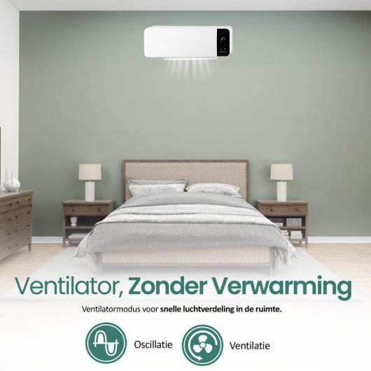 Wandheizgerät Emerio WH-133172 2000W Weiß mit Fernbedienung