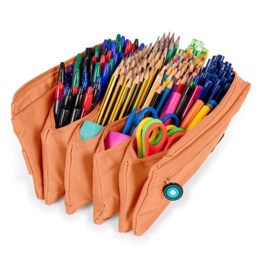 Estuche Portatodo Cuádruple Grafoplás Bits and Bobs Coral