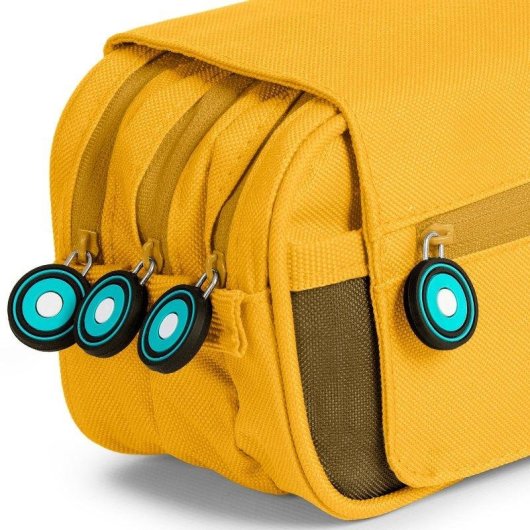 Estuche Portatodo Triple Grafoplás Bits and Bobs Amarillo 23 x 10 x 10 cm